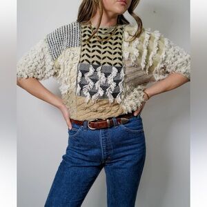 TJW Vintage Fringe Sweater